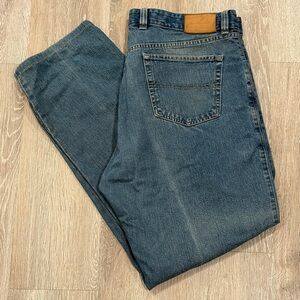 Ermenegildo Zegna Jeans Mens 40x30 Blue Straight Leg Cotton Denim Made In Italy